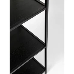 Regal Loftie Schwarz 77X185Cm