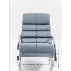 Schaukelsessel Manhattan Grau-Beige