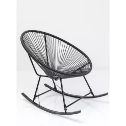 Schaukelstuhl Acapulco Schwarz