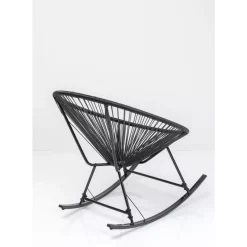 Schaukelstuhl Acapulco Schwarz