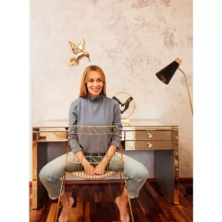 Schreibtisch Luxury Champagne 140X60Cm