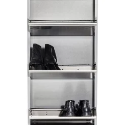 Schuhkipper Caruso 3-Er Silber/Geflext