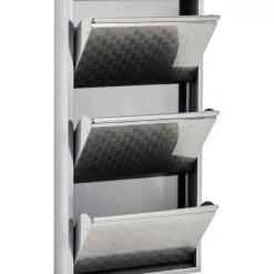 Schuhkipper Caruso 3-Er Silber/Geflext