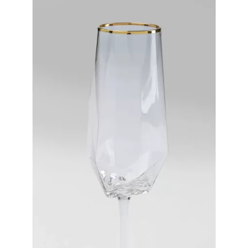 Sektglas Diamond Gold Rim