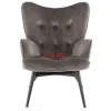 Sessel Black Vicky Velvet Grau