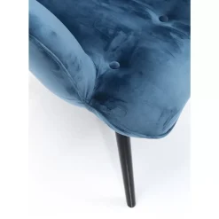 Sessel Black Vicky Velvet Petrol