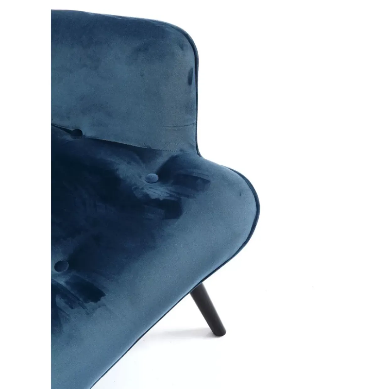 Sessel Black Vicky Velvet Petrol