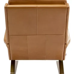 Sessel Mit Hocker Breno Braun