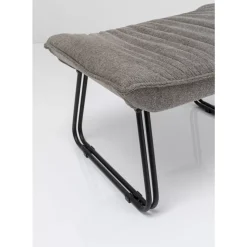 Sessel Mit Hocker Snuggle Grau (2/Tlg)