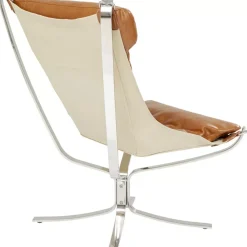 Sessel Mit Hocker Washington Braun
