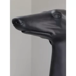 Skulptur Greyhound Oskar Schwarz 180Cm