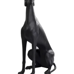 Skulptur Greyhound Oskar Schwarz 180Cm