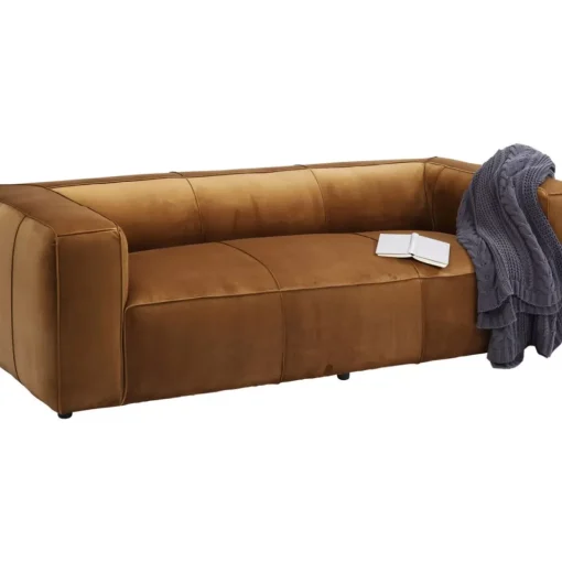 Sofa Cubetto 3-Sitzer Velvet Braun