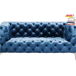 Sofa Look 2-Sitzer Velvet Blau