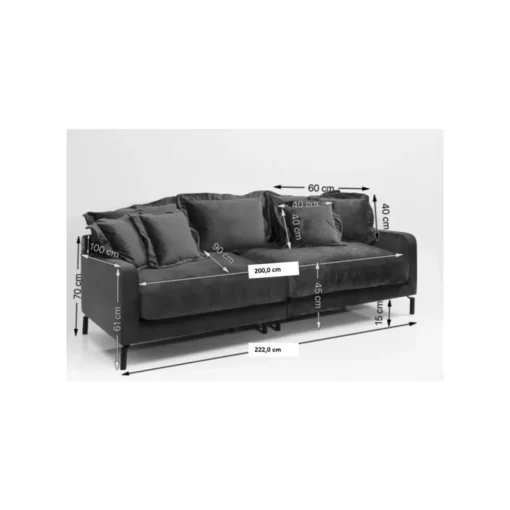 Sofa Lullaby 2-Sitzer Taupe