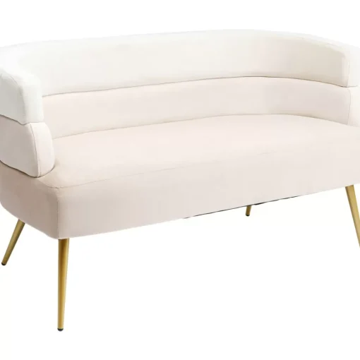 Sofa Sandwich 2-Sitzer Creme 125Cm