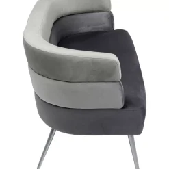 Sofa Sandwich 2-Sitzer Grau