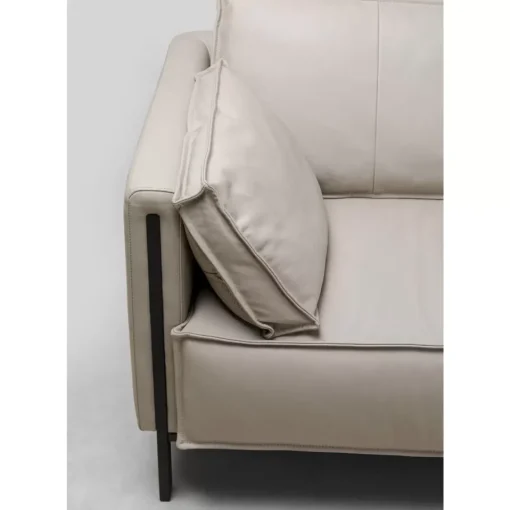 Sofa 3-Sitzer Victor Leder Grau 233Cm