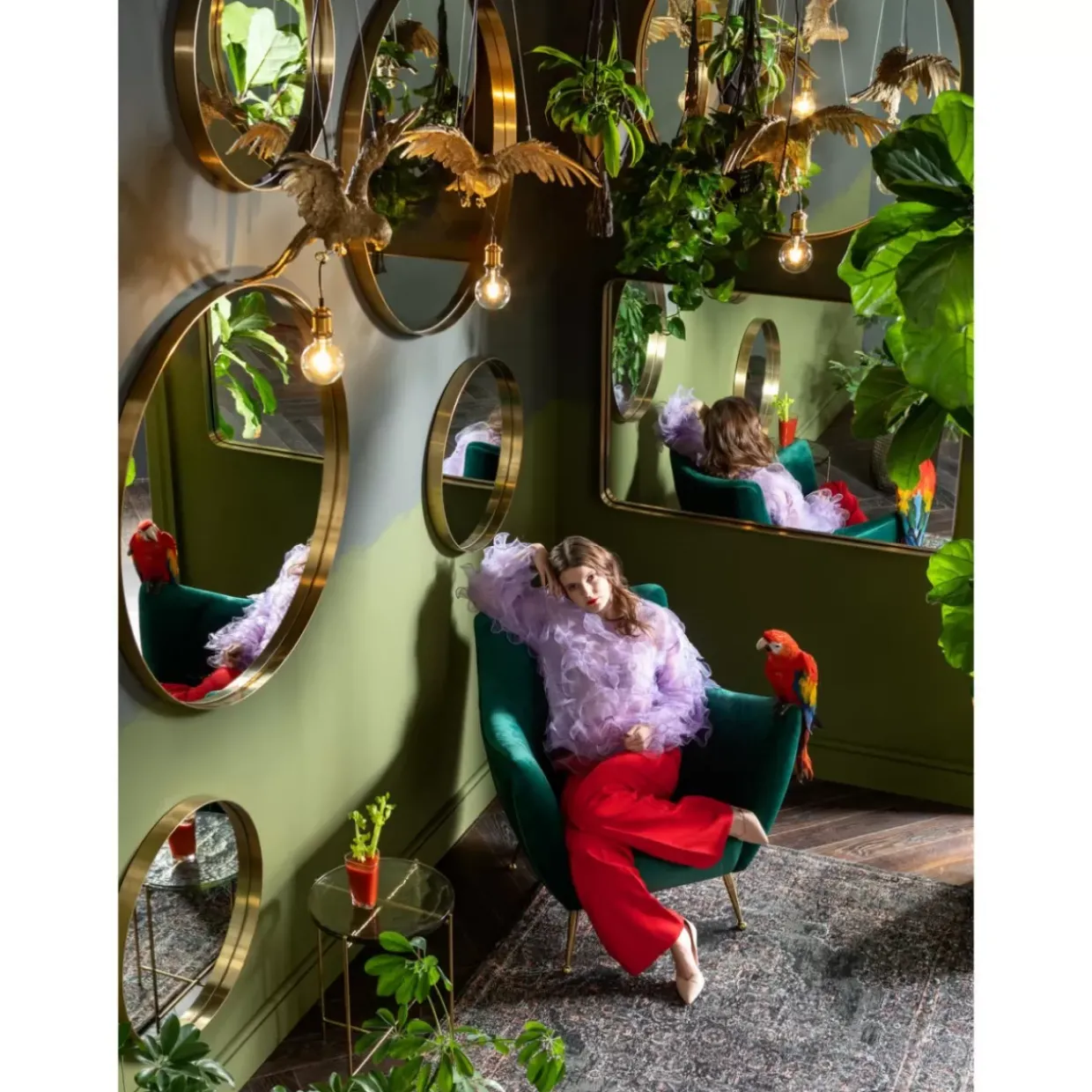 Spiegel Curve Round Brass O60Cm