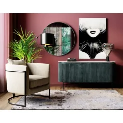 Spiegel Curvy Chrom Look O100