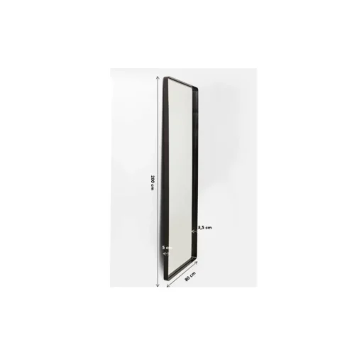 Spiegel Ombra Soft Schwarz 200X80Cm