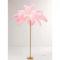 Stehleuchte Feather Palm Pink 165Cm