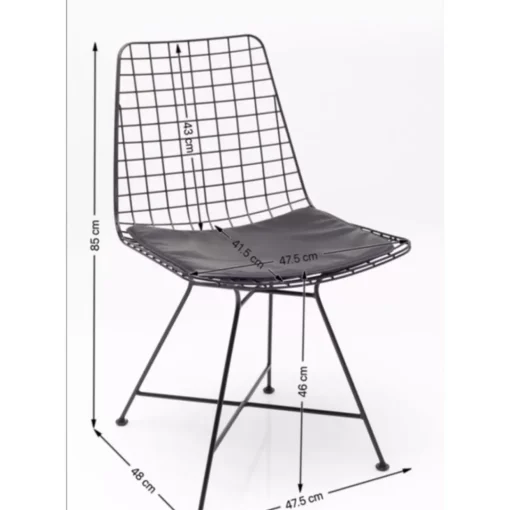 Stuhl Grid Schwarz