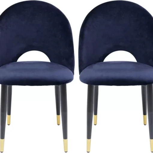 Stuhl Iris Velvet Blau (2/Set)