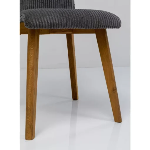 Stuhl Lara Cord Grau