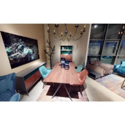 Tisch Downtown Walnut 180X90