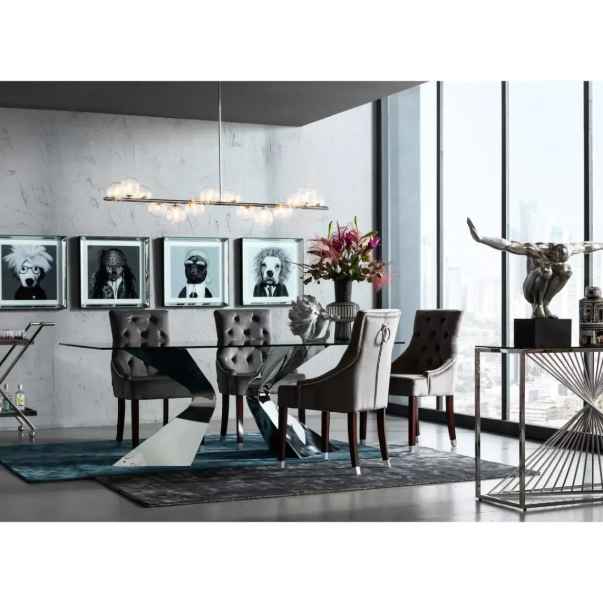 Tisch Gloria Chrome 200X100Cm