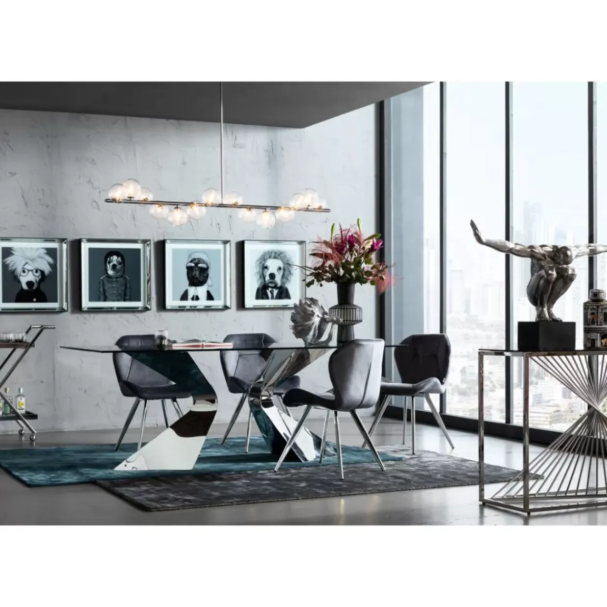 Tisch Gloria Chrome 200X100Cm