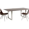 Tisch Symphony Dunkel Chrom 200X100
