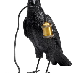 Tischleuchte Animal Crow Matt Schwarz