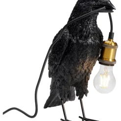 Tischleuchte Animal Crow Matt Schwarz