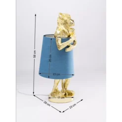 Tischleuchte Animal Monkey Gold Blau