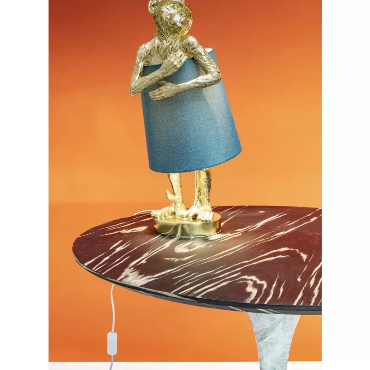 Tischleuchte Animal Monkey Gold Blau