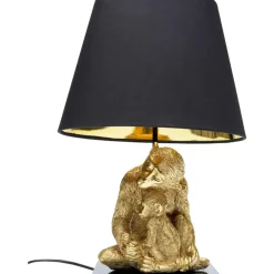 Tischleuchte Animal Monkey Love Hug Gold 50Cm