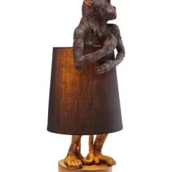 Tischleuchte Animal Monkey Braun Schwarz