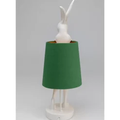 Tischleuchte Animal Rabbit Weis/Grun 68Cm