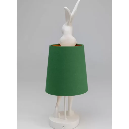 Tischleuchte Animal Rabbit Weis/Grun 68Cm
