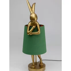 Tischleuchte Animal Rabbit Gold/Grun 68Cm