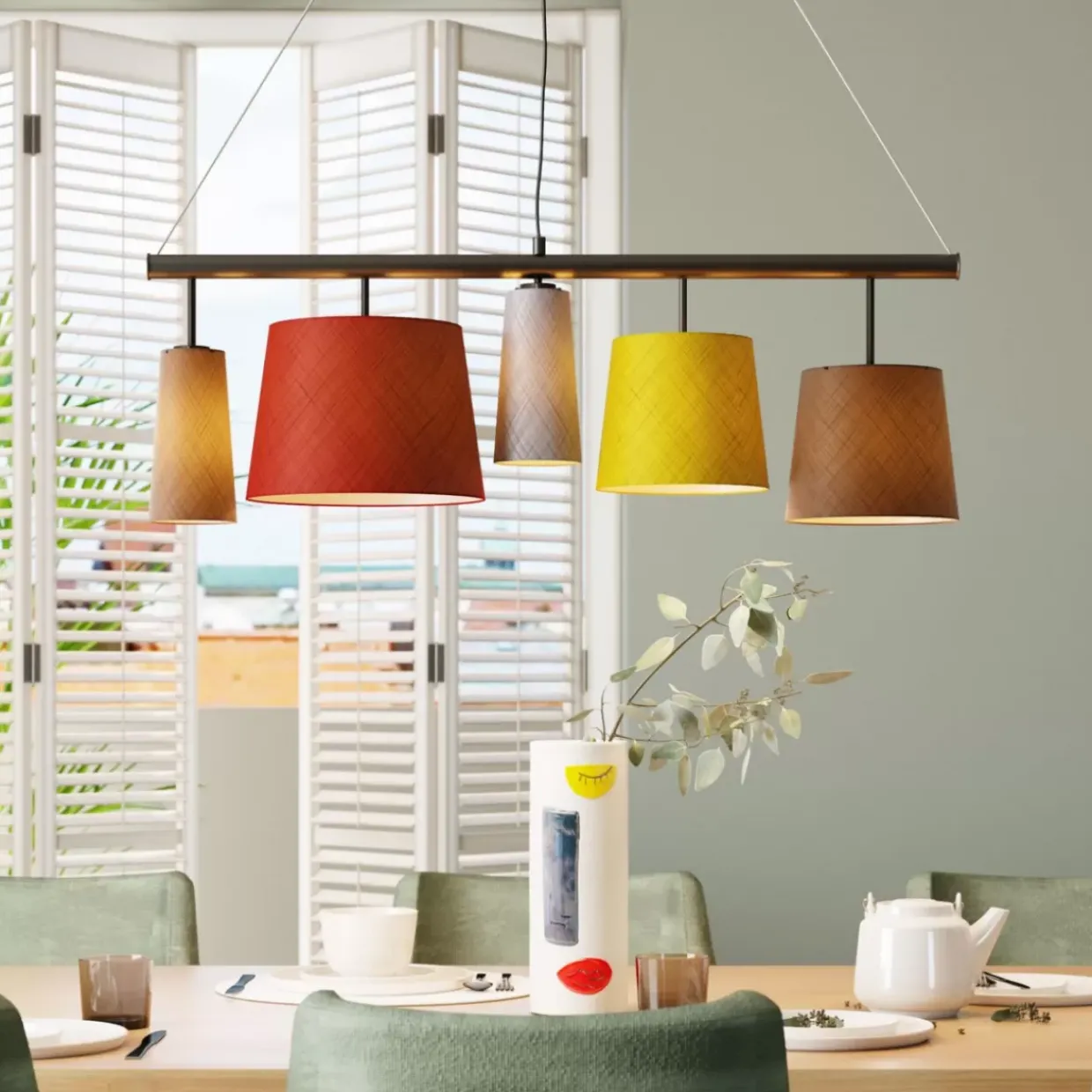 Vase Art Face Colore 33