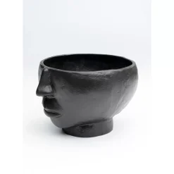 Vase Half Face Schwarz 23Cm