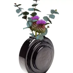 Vase Las Vegas Disc Schwarz