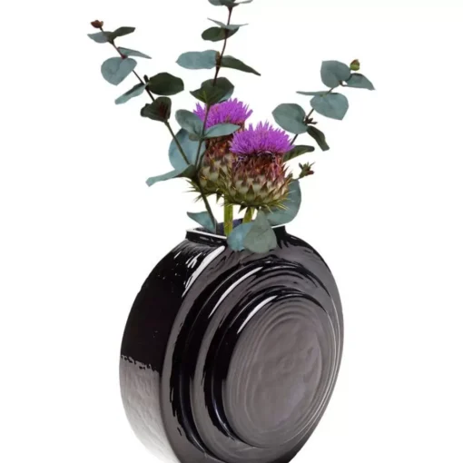 Vase Las Vegas Disc Schwarz