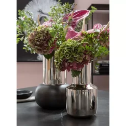 Vase Vesuv Schwarz 42Cm
