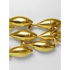 Wandobjekt School Of Tuna Gold 181X41Cm