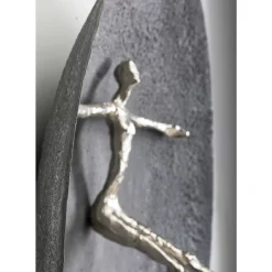 Wandobjekt Umano Silber O60Cm