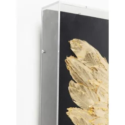 Wandschmuck Wings Gold Black 120X120Cm